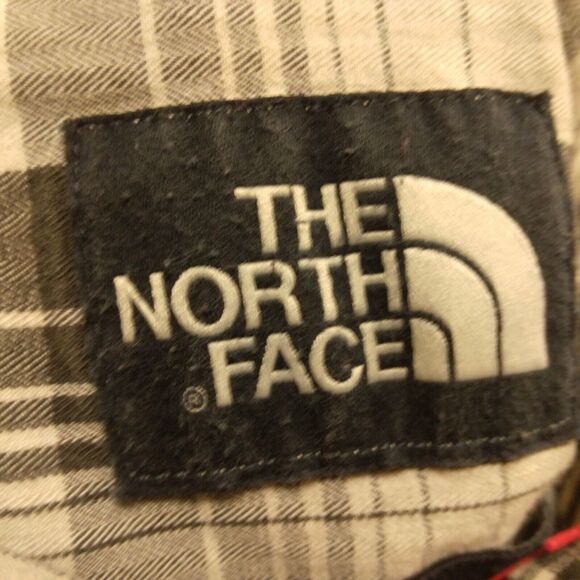 The North Face Valley shirt dress womens M Medium gray plaid long sleeve camp - Picture 6 of 10